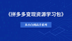 【小白到高手系列】拼多多变现资源学习包-羽富社星球